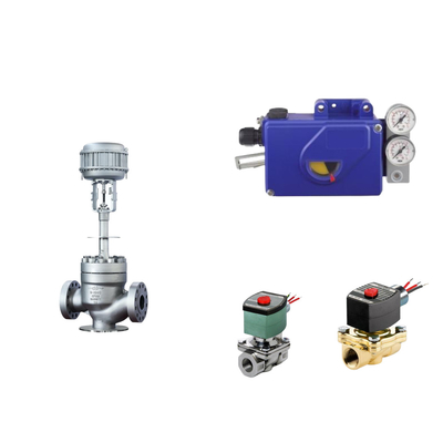 Katup Kontrol Pneumatik Cina Dengan Intelijen Asli Foxboro SRI990 Valve Positioner Dan ASCO Solenoid Valve