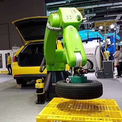 Fanuc Cobot Robotic Arm 6 Axis CR-14iA/L Dengan CNGBS RGV Robot Untuk Cnc Pallet Handling Robot