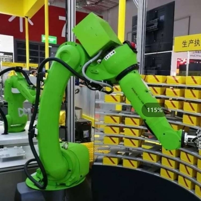 Fanuc Cobot Robotic Arm 6 Axis CR-14iA/L Dengan CNGBS RGV Robot Untuk Cnc Pallet Handling Robot