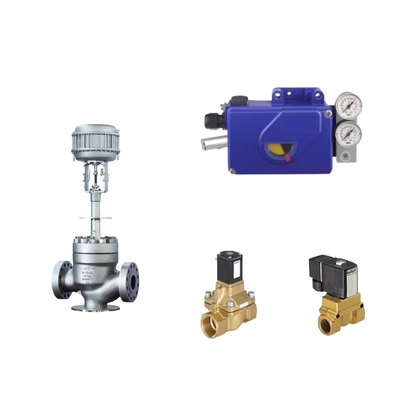 Katup Kontrol Pneumatik Cina Dengan Positioner Klep Foxboro Asli SRI990 dan Katup Solenoid Burkert