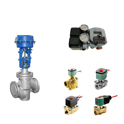 Cina Pneumatic Control Valve Dengan Masoneilan SVI2-21123121 Valve Positioner Dan ASCO Solenoid Valve