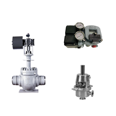 Katup Kontrol Pneumatik Cina Dengan Masoneilan SVI2-21113111 Valve Positioner Dan Fisher SR5 Tekanan Regulating Valve