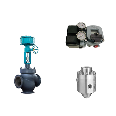 Katup Kontrol Pneumatik Dengan Masoneilan SVI2-21113111 Valve Positioner Dan Tescom 26-1100 Tekanan Regulating Valve