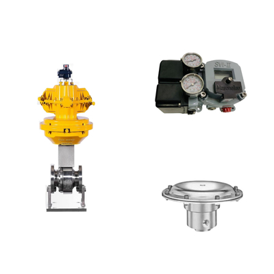 Katup Kontrol Pneumatik Dengan Masoneilan SVI2-21113111 Positioner Dan Tescom 44-4600 Tekanan Regulasi Katup