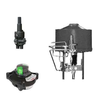Katup Kontrol Pneumatik Dengan Samson 3730-3 Positioner Dan Fisher 377 Tekanan Sensing Trip Valves Dan Limit Swith