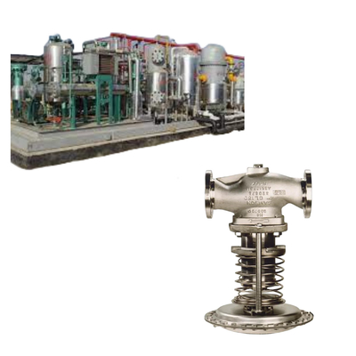 Gas Alam Skid Dengan Samson 41-23 Stainless Steel Self-Operated Pressure Reducing Valve