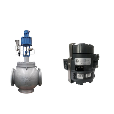 Katup Globe Dengan Masoneilan SVI2-AP Series Valve Positioner Dan Fisher 846 Electro Pneumatic Transducer