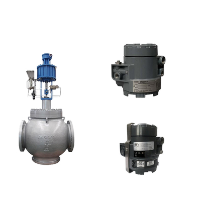 Katup Globe Dengan Masoneilan SVI2-AP Series Valve Positioner Dan Fisher 846 Electro Pneumatic Transducer