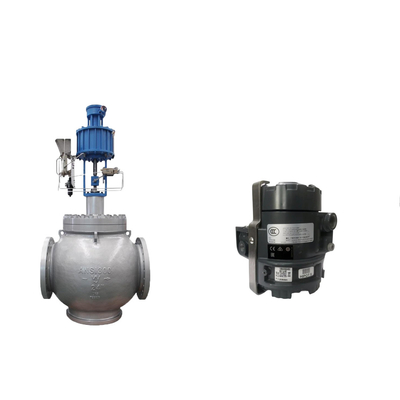 Katup Globe Dengan Samson 3725 Electropneumatic Positioner Dan Fisher 846 Electro Pneumatic Transducer