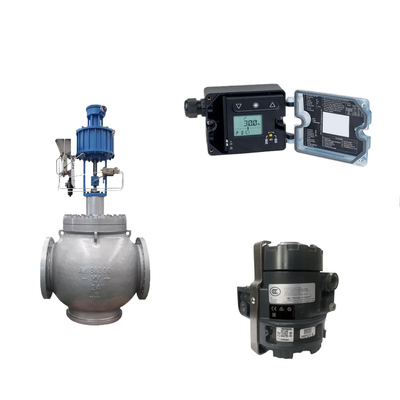 Katup Globe Dengan Samson 3725 Electropneumatic Positioner Dan Fisher 846 Electro Pneumatic Transducer
