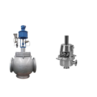 Katup Globe Dengan Samson 3725 Electropneumatic Positioner Dan Fisher SR5 Tekanan Regulating Valve