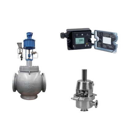 Katup Globe Dengan Samson 3725 Electropneumatic Positioner Dan Fisher SR5 Tekanan Regulating Valve