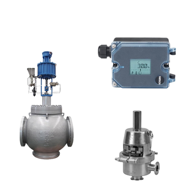 Katup Globe Dengan Samson 3725 Electropneumatic Positioner Dan Fisher SR5 Tekanan Regulating Valve
