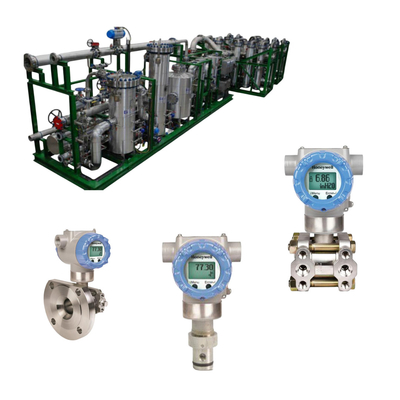 Skid Gas Bahan Bakar Dengan Honeywell ST700 SmartLine Transmitter Tekanan Termasuk Tekanan Absolute Pressure Gauge Tekanan