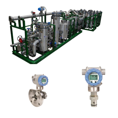 Skid Gas Bahan Bakar Dengan Honeywell ST700 SmartLine Transmitter Tekanan Termasuk Tekanan Absolute Pressure Gauge Tekanan