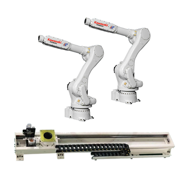 Industrial Robotic Arm 6 Axis Kawasaki RS050N Dengan CNGBS Guide Rail Untuk Pallet Handling Robot
