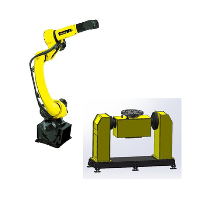 FANUC Robot M-10iD/12 Of 6 Axis Industrial Robot Arm Dengan CNGBS Welding Positioner Untuk Las