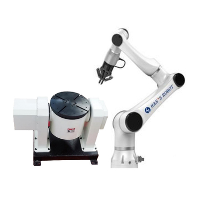 Collaborative Robot Arm 6 Axis Elfin E03 Dengan CNGBS Welding Positioner Untuk Automasi Robot Las