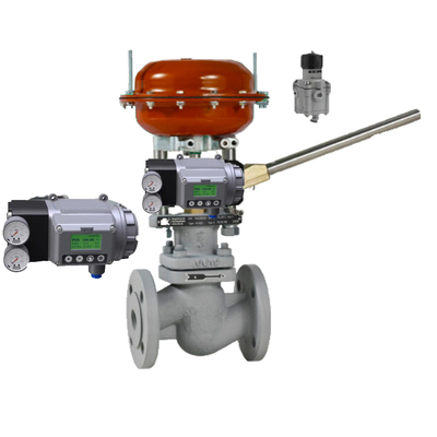 Klep Kontrol Pneumatik Cina dengan Pneumatic Positioner Model MASONEILAN Asli SVI3 Dan Regulator 78-40 Di Stok