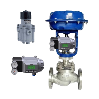 Klep Kontrol Pneumatik Cina dengan Pneumatic Positioner Model MASONEILAN Asli SVI3 Dan Regulator 78-40 Di Stok