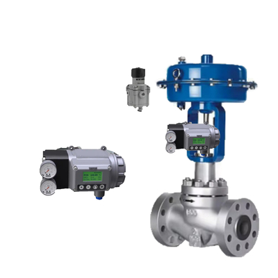 Grey Masoneilan SVI3 AP Smart Valve Positioner dengan Komunikasi Hart dan Regulator 78-40 untuk Control Valve In Stock