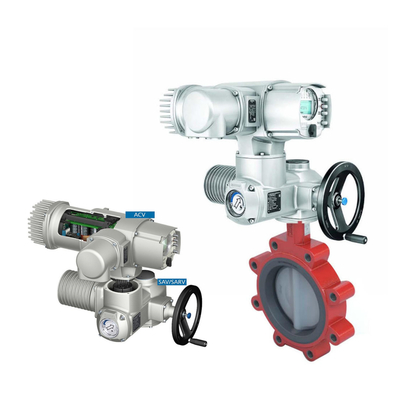 Klep Kupu-Kupu Listrik Cina Dengan Auma Muti-turn SA SAR Electric Actuator Sebagai Pemasok Stok