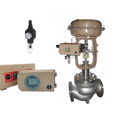 Samson 4708 Pengatur Tekanan Dengan 3730 Valve Positioner W / HART &amp; Feedback Dan Cina Pneumatic Conrtol Valves