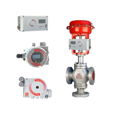 Katup kontrol Cina dengan Valve Positioner Flowserve 3200MD Logix 420 Logix MD + 67cfr Regulator Asco Solenoid