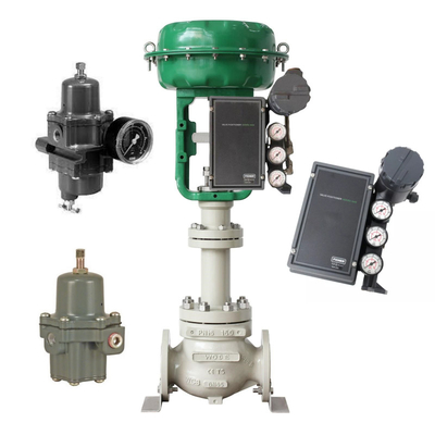 Tepat throttling Fisher 3620J Electro Pneumatic Valve Positioner Dengan Fisher Regulator Dan ASCO Solenoid Valve