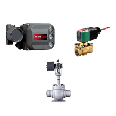 Katup kontrol dengan Performance Diagnostics PD Single Acting FISHER DVC6200 Digital Valve Controller dan katup ASCO
