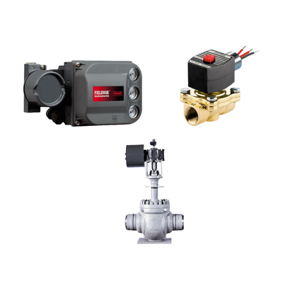 Katup kontrol dengan Performance Diagnostics PD Single Acting FISHER DVC6200 Digital Valve Controller dan katup ASCO