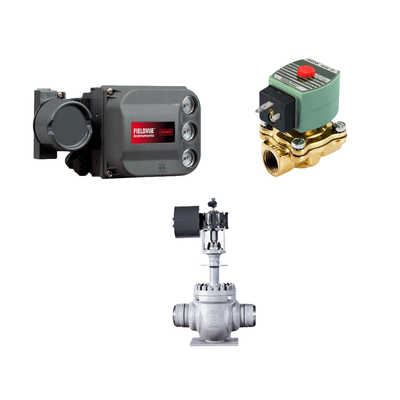 Katup kontrol dengan Performance Diagnostics PD Single Acting FISHER DVC6200 Digital Valve Controller dan katup ASCO