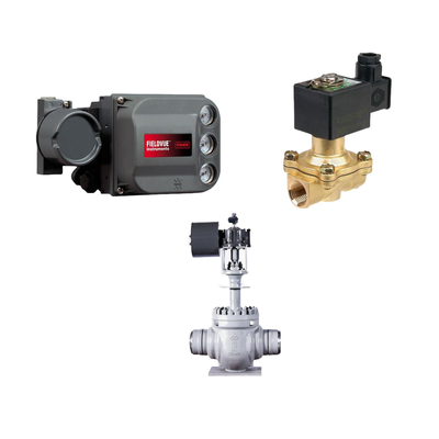 Katup kontrol dengan Performance Diagnostics PD Single Acting FISHER DVC6200 Digital Valve Controller dan katup ASCO
