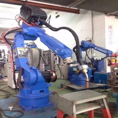 6 Axis Robotic Arm Yaskawa GP12 Dengan CNGBS Grinding Head And Fence Untuk Robot Grinding CNC