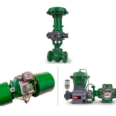 Tekanan / aliran kontrol skid Dengan Fisher 1052/2052 Aktuator Dan DVC6200 3610J Valve Positioner