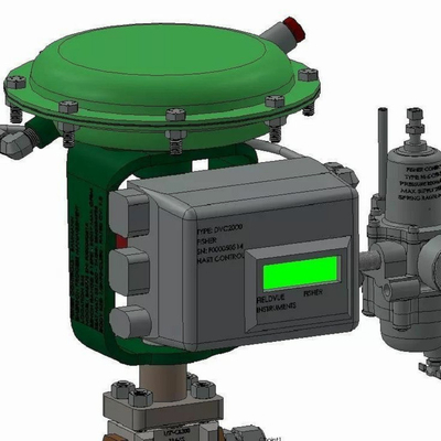Tekanan / aliran kontrol skid dengan Fisher Control ET / EZ Dan 657/667 Pneumatic Actuators DVC6200 Valve Positioner