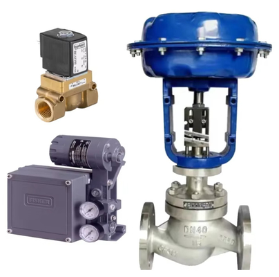 Cina kontrol katup dengan Fisher 3582/3582I katup posisi Burkert 6213 6281 jenis katup solenoid
