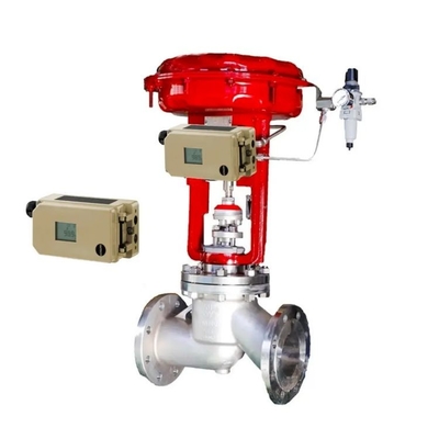 China besar kaliber regulator dengan Samson 3730-5 katup positioner dan 3963 katup solenoid