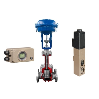 China besar kaliber regulator dengan Samson 3730-5 katup positioner dan 3963 katup solenoid
