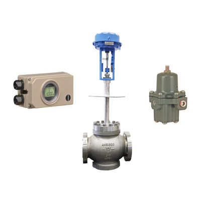 China besar kaliber regulator dengan Samson 3730-5 katup positioner dan 3963 katup solenoid