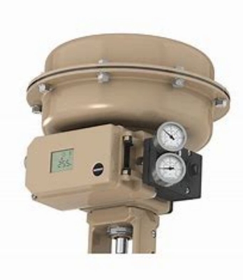 Samson 3241 katup kontrol dan 3271-750 cm persegi aktuator pneumatik dengan 3730-4 posisi katup