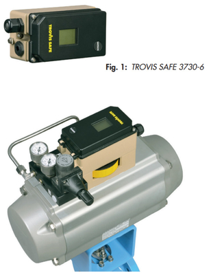 Samson 3730-6 Positioner dengan komunikasi HART dan sensor tekanan seri 3730 dan 3701 katup solenoid