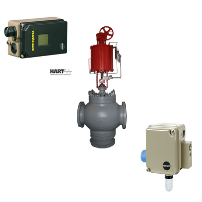 Samson 3730-6 Positioner dengan komunikasi HART dan sensor tekanan seri 3730 dan 3701 katup solenoid