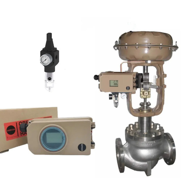 Samson 4708 Pengatur Tekanan Dengan 3730 Valve Positioner W / HART &amp; Feedback Dan Cina Pneumatic Conrtol Valves