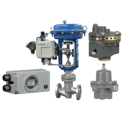 Samson 4708 Pengatur Tekanan Dengan 3730 Valve Positioner W / HART &amp; Feedback Dan Cina Pneumatic Conrtol Valves