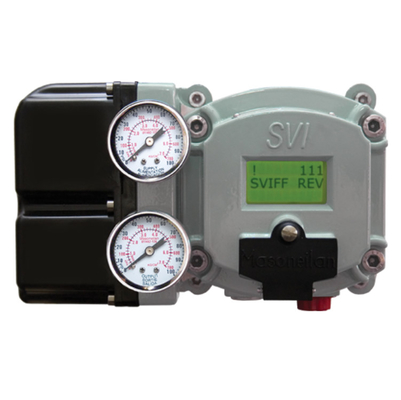Stainless Steelcontrol Valve Menggunakan Masoneilan SVI2-21123121 Valve Positioner Dan Fisher SR5 Saniter Regulator