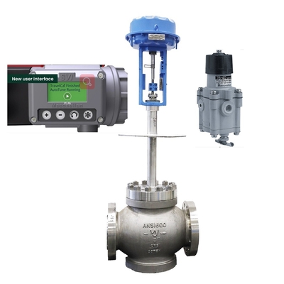 Cina DN200 Control Valve Dengan Masoneilan SVI3-21111112 Valve Positioner 78-40 Tekanan Menurunkan Valve