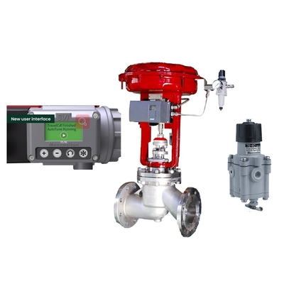Cina DN200 Control Valve Dengan Masoneilan SVI3-21111112 Valve Positioner 78-40 Tekanan Menurunkan Valve