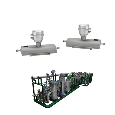 Skid Gas Bahan Bakar Dengan Proline Promass yang Sangat dan Akurat A 100 Coriolis Endress + Hauser Flowmeter