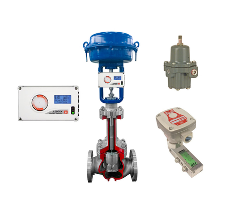 Pneumatic Control Valve With Flowserve Logix 520MD Positioner Untuk Kontrol Katup Smart Digital Flowserve Valve Positioner